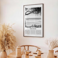 Noosa Heads Print Black and White No 1, Noosa Heads Wall Art, Noosa Heads Poster, Sunshine Coast Print, Queensland, Australia, Oceania