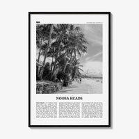 Noosa Heads Print Black and White No 2, Noosa Heads Wall Art, Noosa Heads Poster, Sunshine Coast Print, Queensland, Australia, Oceania