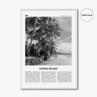 Noosa Heads Print Black and White No 2, Noosa Heads Wall Art, Noosa Heads Poster, Sunshine Coast Print, Queensland, Australia, Oceania