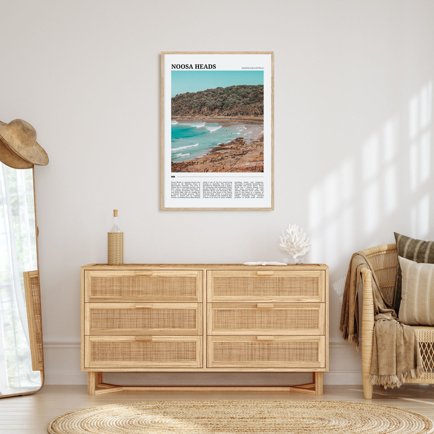 Noosa Heads Travel Color Poster