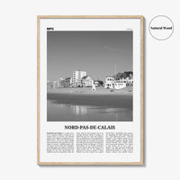 Nord Pas De Calais Print Black and White, Nord-Pas-de-Calais Wall Art, Nord-Pas-de-Calais Poster, Nord-Pas-de-Calais Photo, Wall Décor, Map