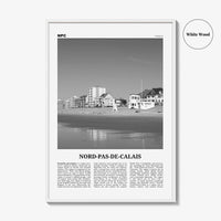 Nord Pas De Calais Print Black and White, Nord-Pas-de-Calais Wall Art, Nord-Pas-de-Calais Poster, Nord-Pas-de-Calais Photo, Wall Décor, Map