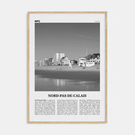 Nord-Pas-de-Calais Travel B&W Poster