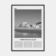 Nord-Pas-de-Calais Travel B&W Poster
