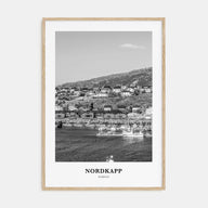 Nordkapp Portrait B&W Poster
