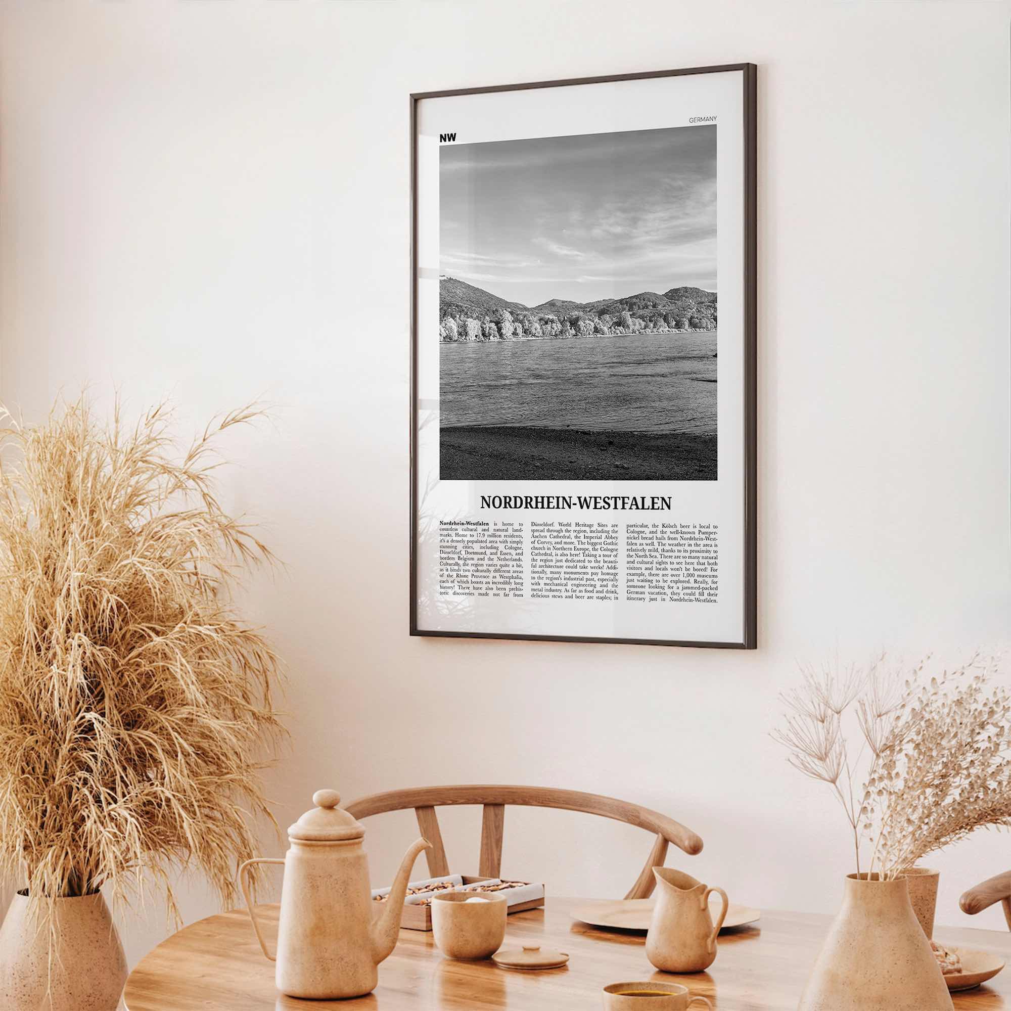 Nordrhein Westfalen Print Black and White, Nordrhein-Westfalen Wall Art, Nordrhein-Westfalen Poster, Nordrhein-Westfalen Photo, Germany