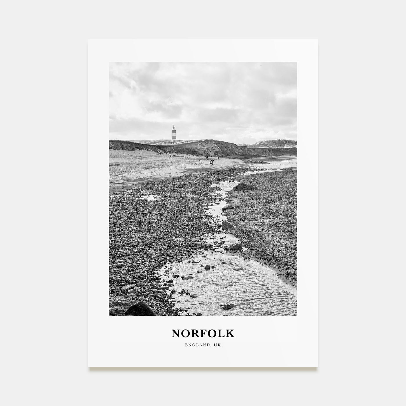 Norfolk, England Portrait B&W Poster