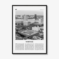 Norfolk Print Black and White Virginia, Norfolk Wall Art, Norfolk Poster, Norfolk Photo, Norfolk Wall Décor, Virginia, United States