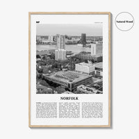 Norfolk Print Black and White Virginia, Norfolk Wall Art, Norfolk Poster, Norfolk Photo, Norfolk Wall Décor, Virginia, United States