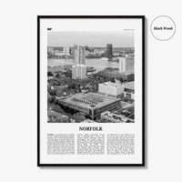 Norfolk Print Black and White Virginia, Norfolk Wall Art, Norfolk Poster, Norfolk Photo, Norfolk Wall Décor, Virginia, United States