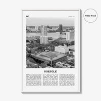 Norfolk Print Black and White Virginia, Norfolk Wall Art, Norfolk Poster, Norfolk Photo, Norfolk Wall Décor, Virginia, United States