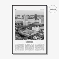 Norfolk Print Black and White Virginia, Norfolk Wall Art, Norfolk Poster, Norfolk Photo, Norfolk Wall Décor, Virginia, United States