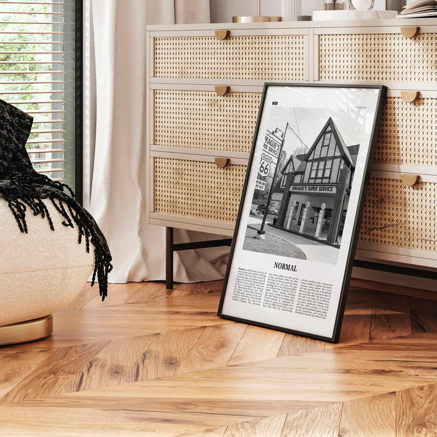 Normal Print Black and White, Normal Wall Art, Normal Poster, Normal Photo, Normal Wall Décor, Normal Map, Illinois, USA