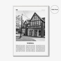 Normal Print Black and White, Normal Wall Art, Normal Poster, Normal Photo, Normal Wall Décor, Normal Map, Illinois, USA