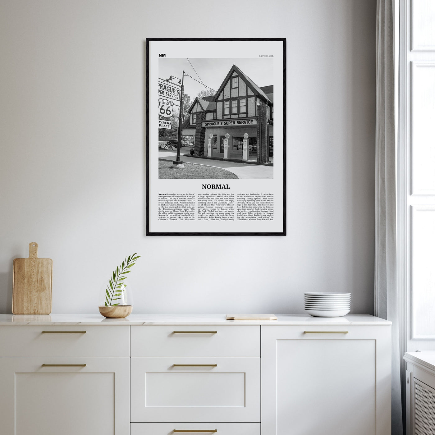 Normal Travel B&W Poster