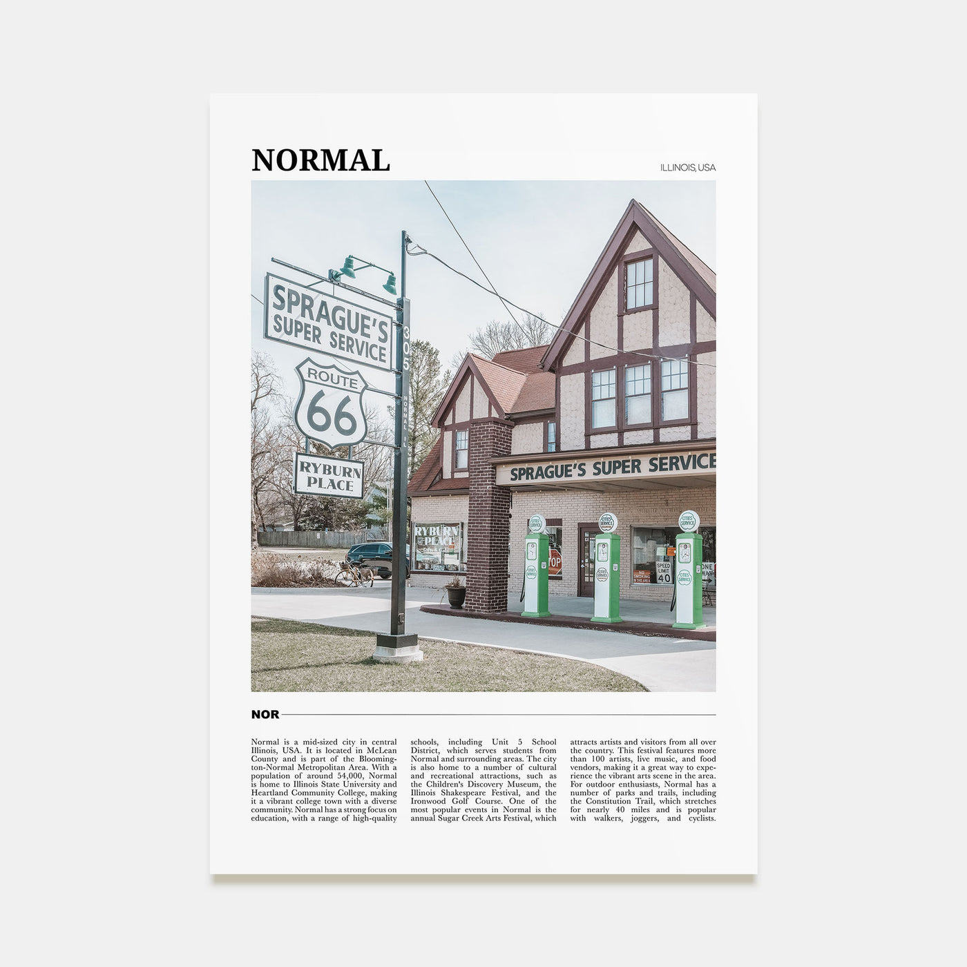 Normal Travel Color Poster