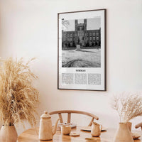 Norman Print Black and White, Norman Wall Art, Norman Poster, Norman Photo, Norman Map, Oklahoma, USA, United States