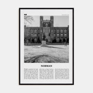 Norman Travel B&W Poster