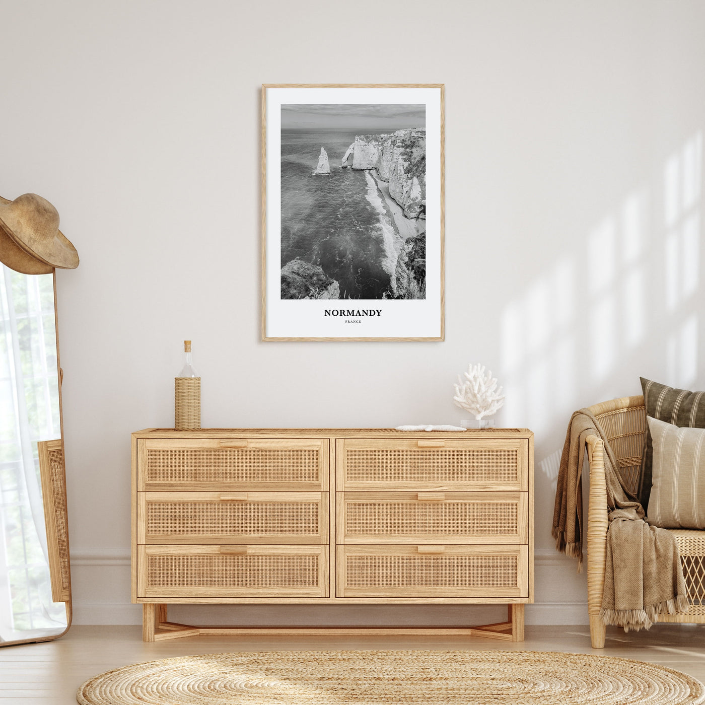 Normandy Portrait B&W Poster