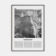 Normandy Travel B&W Poster