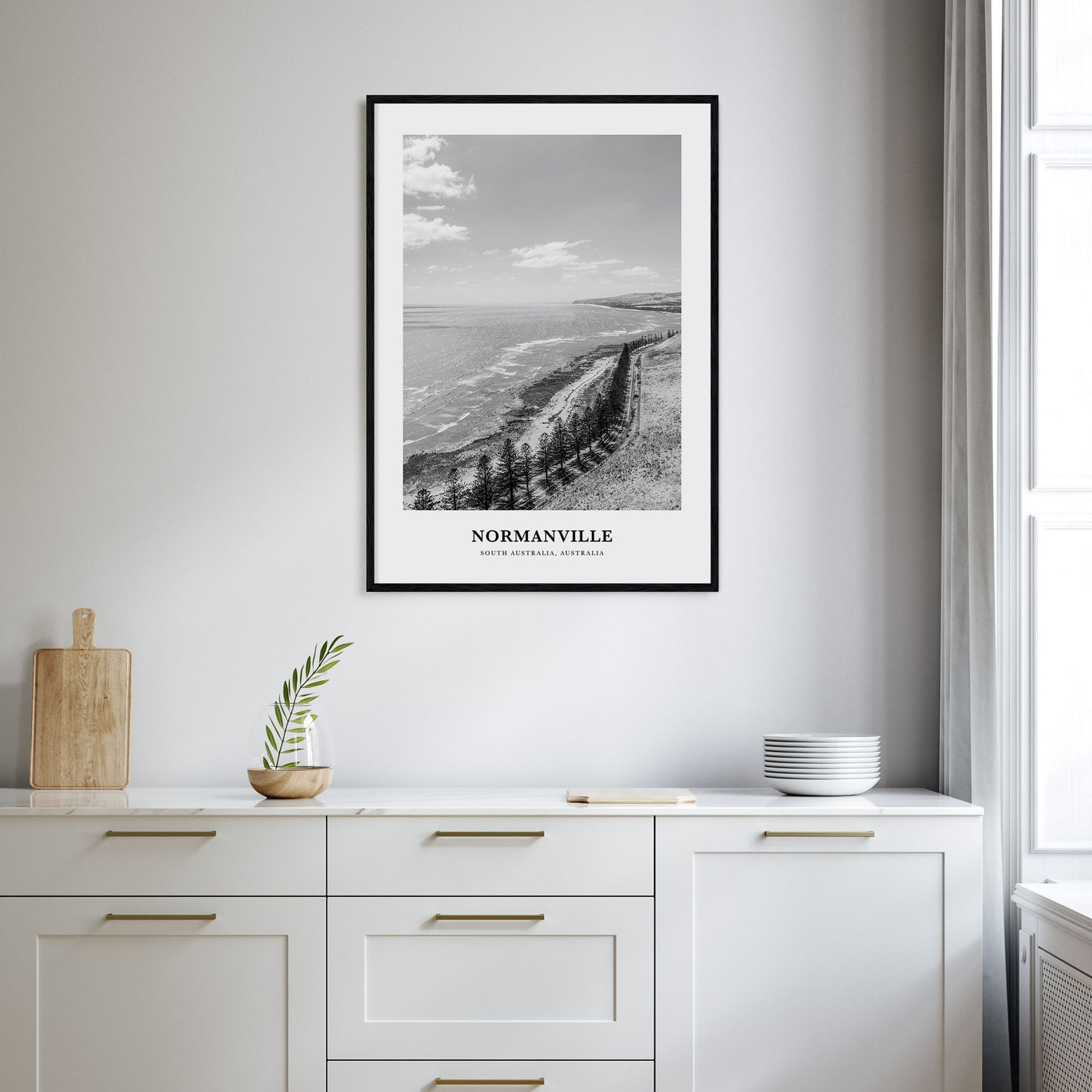Normanville Portrait B&W Poster