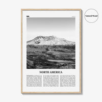 North America Print Black and White, North America Wall Art, North America Poster, North America Photo, North America Wall Decor