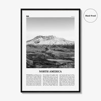 North America Print Black and White, North America Wall Art, North America Poster, North America Photo, North America Wall Decor