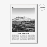 North America Print Black and White, North America Wall Art, North America Poster, North America Photo, North America Wall Decor