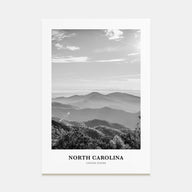 North Carolina Portrait B&W No 3 Poster