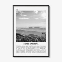 North Carolina Print Black and White No 2, North Carolina Wall Art, North Carolina Poster, North Carolina Photo, USA United States