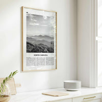 North Carolina Print Black and White No 2, North Carolina Wall Art, North Carolina Poster, North Carolina Photo, USA United States