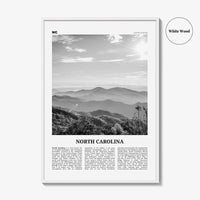 North Carolina Print Black and White No 2, North Carolina Wall Art, North Carolina Poster, North Carolina Photo, USA United States