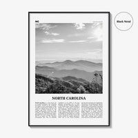 North Carolina Print Black and White No 2, North Carolina Wall Art, North Carolina Poster, North Carolina Photo, USA United States