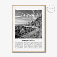 North Carolina Print Black and White No 3, North Carolina Art, North Carolina Poster, North Carolina Photo, North Carolina Map