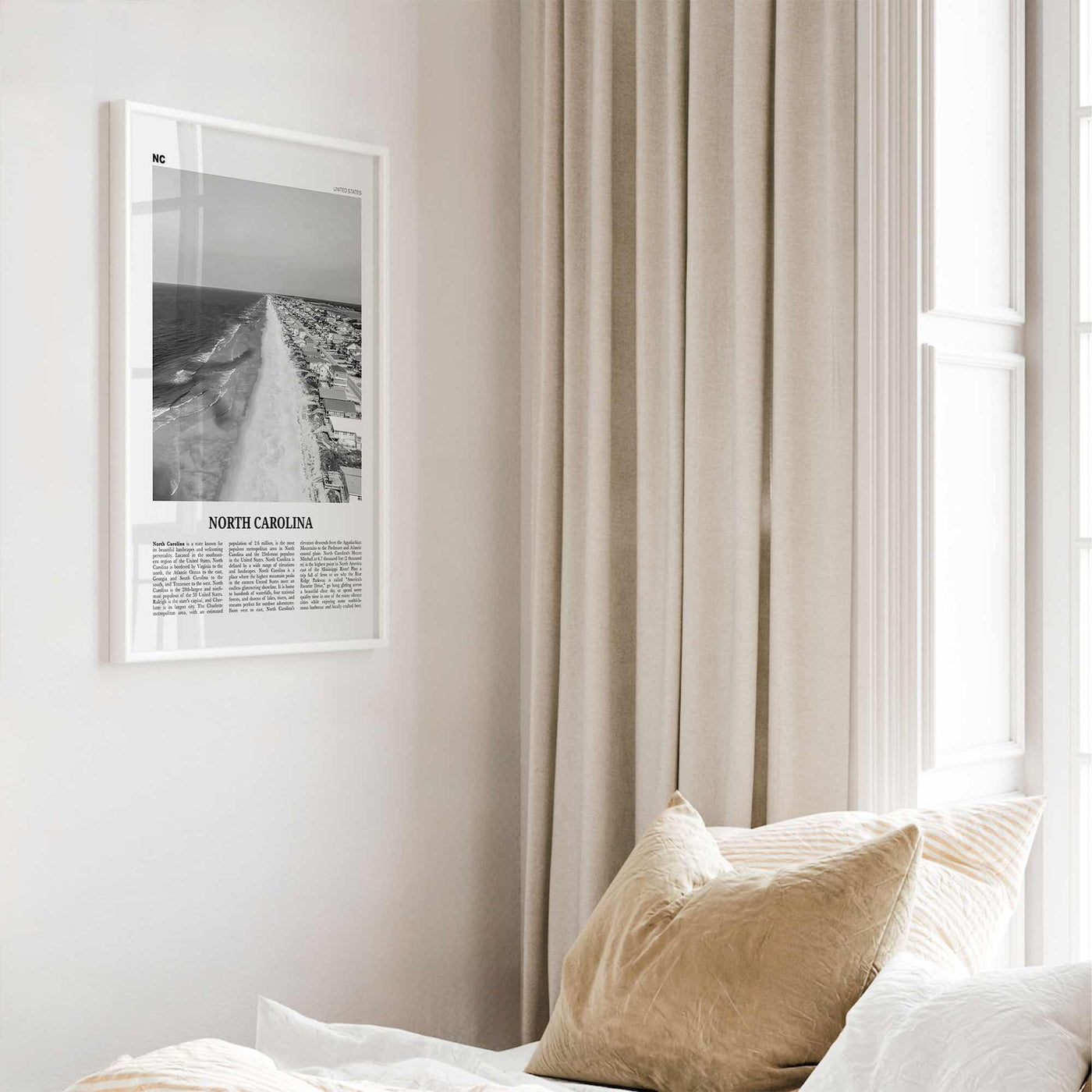 North Carolina Print Black and White No 4, North Carolina Wall Art, North Carolina Poster, North Carolina Photo, USA United States