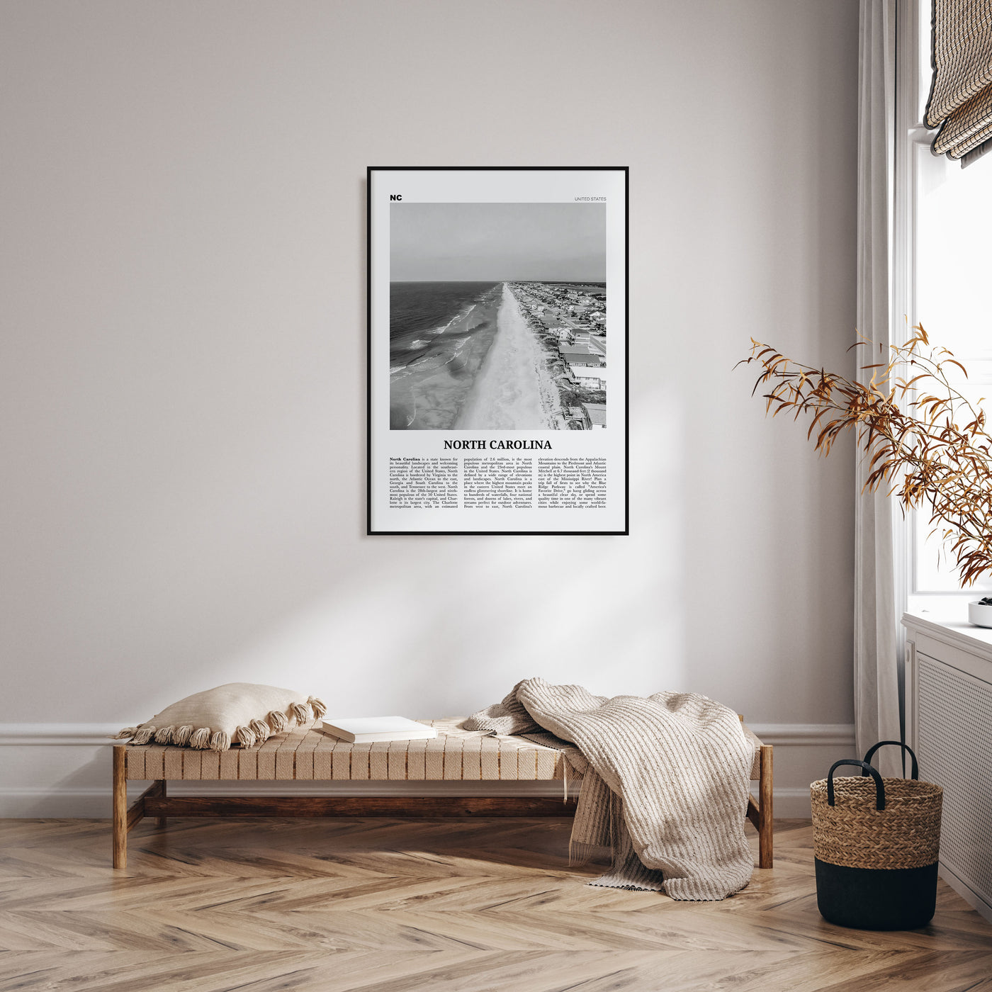North Carolina Travel B&W No 4 Poster