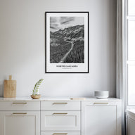 North Cascades National Park Portrait B&W Poster