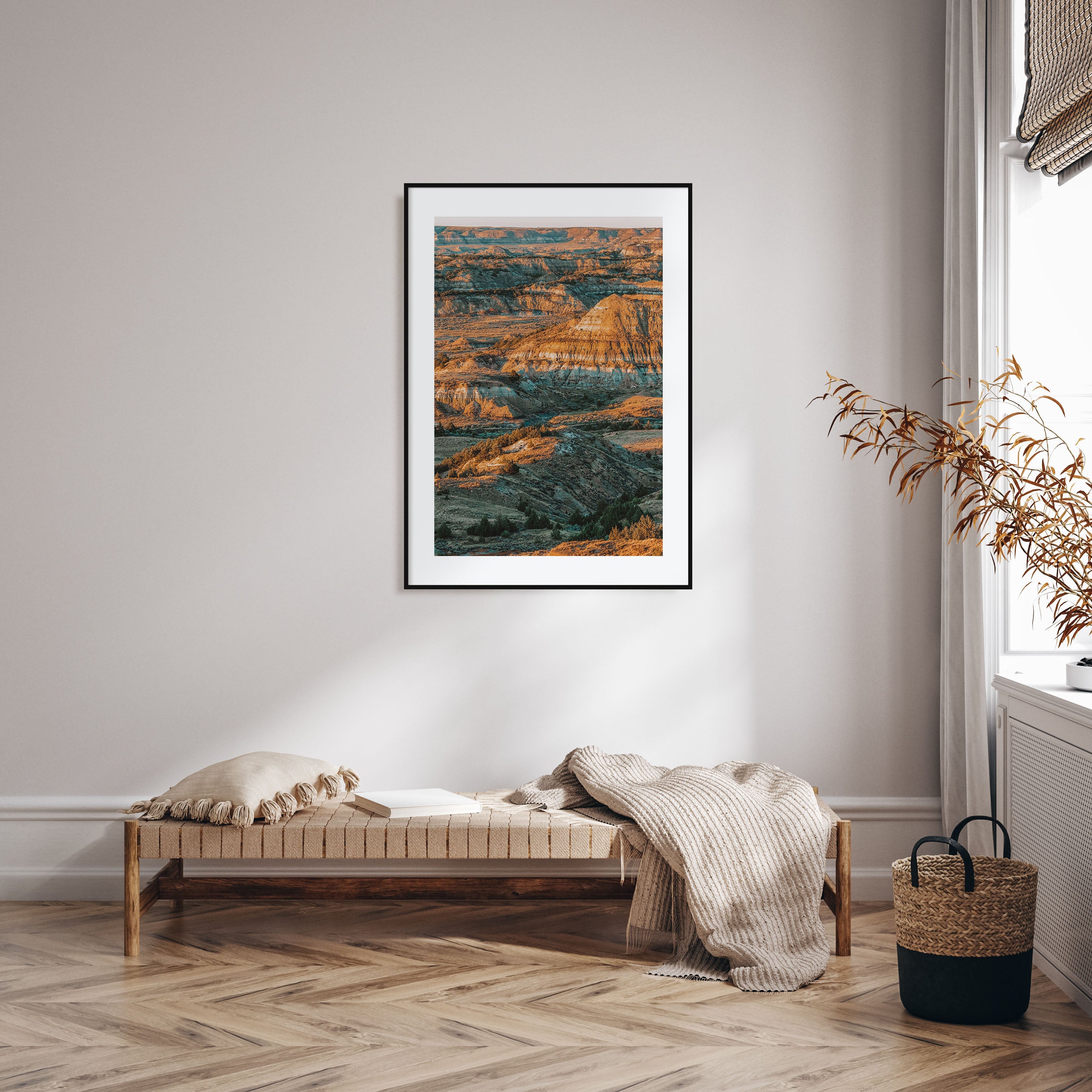 North Dakota Photo Color Poster
