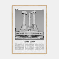 North Korea Travel B&W Poster