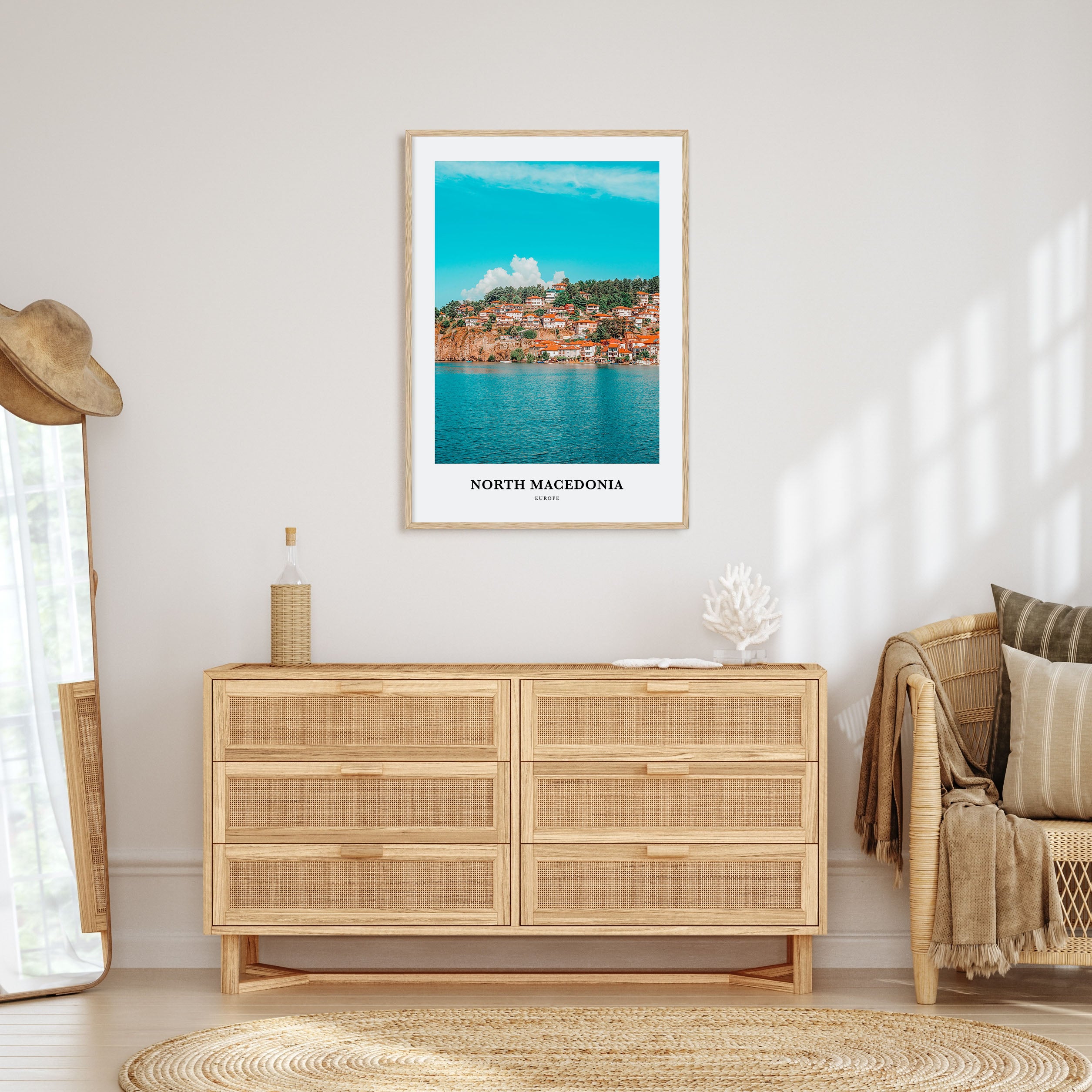 North Macedonia Portrait Color Poster