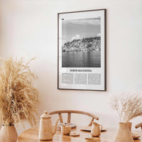 North Macedonia Print Black and White, North Macedonia Wall Art, North Macedonia Poster, Macedonia, Skopje, Yugoslavia, Balkan, Europe