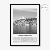 North Macedonia Print Black and White, North Macedonia Wall Art, North Macedonia Poster, Macedonia, Skopje, Yugoslavia, Balkan, Europe