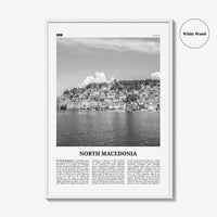 North Macedonia Print Black and White, North Macedonia Wall Art, North Macedonia Poster, Macedonia, Skopje, Yugoslavia, Balkan, Europe