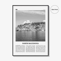 North Macedonia Print Black and White, North Macedonia Wall Art, North Macedonia Poster, Macedonia, Skopje, Yugoslavia, Balkan, Europe