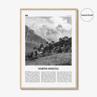 North Ossetia Print Black and White, North Ossetia Wall Art, North Ossetia Poster, North Ossetia Photo, North Ossetia Wall Décor