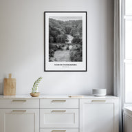 North Yorkshire Portrait B&W Poster