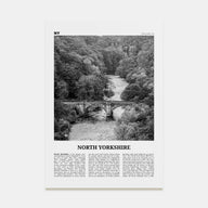North Yorkshire Travel B&W Poster