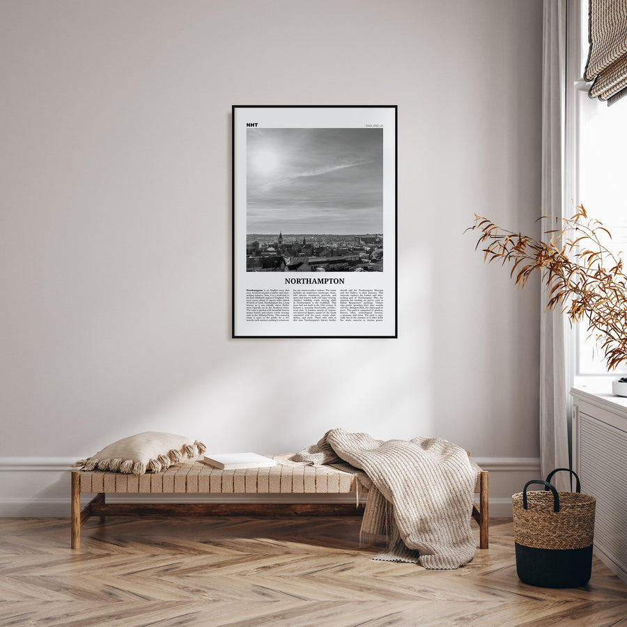 Northampton Travel B&W Poster