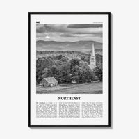 Northeast Print Black and White, Northeast Wall Art, Northeast Poster, Northeast Photo, Northeast Wall Décor, Northeast Map, United States