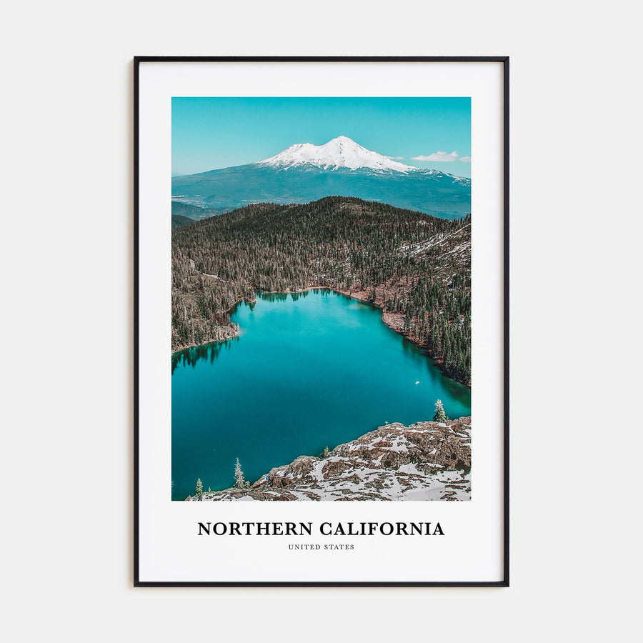 Northern California Portrait Color Poster